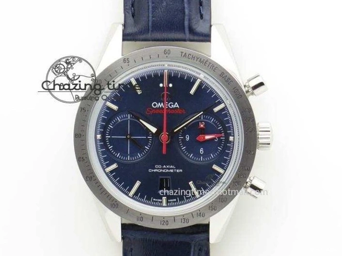 0214 Sporty Globemaster Master Chronometer SS RG V6F Best Edition Black Dial On Brown Leather Strap A 8270